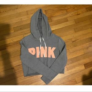 PINK Crop Hoodie